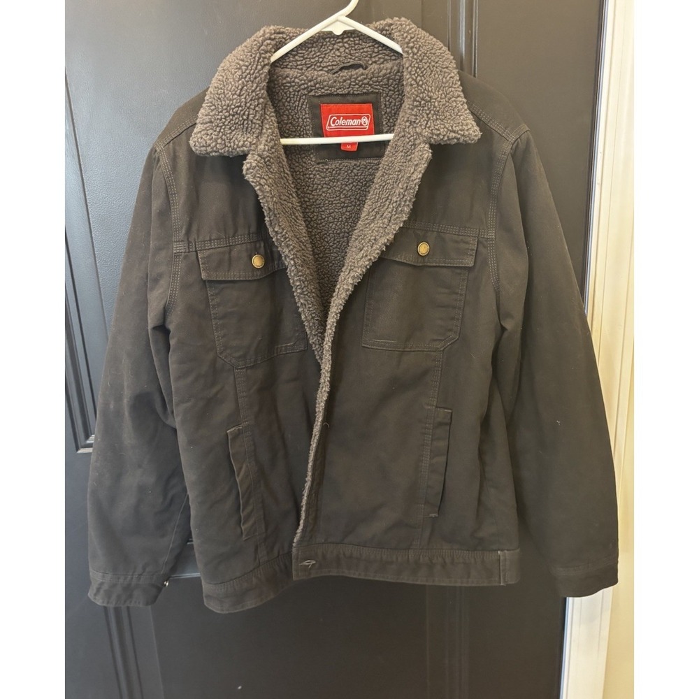 Coleman Sherpa Lined Workwear/Barn/Cowboy Jacket Color Phantom‎ Size Medium